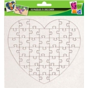 Puzzles Coeur 40 pièces 16x16cm Lot de 10 pièces