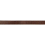 Bracelet 6 mm Style croco Marron