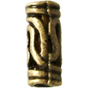 Perle métal tube 10 mm Bronze (lot de 10)