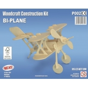 Maquette en bois Avion biplan