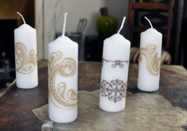 Customiser une bougie avec un transfert