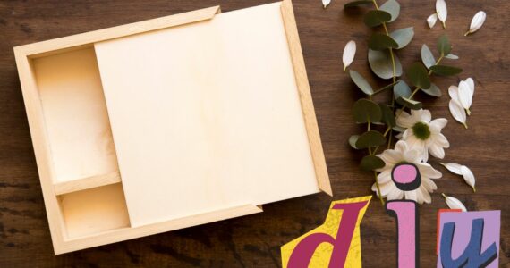 décorer une boite en bois à bijoux