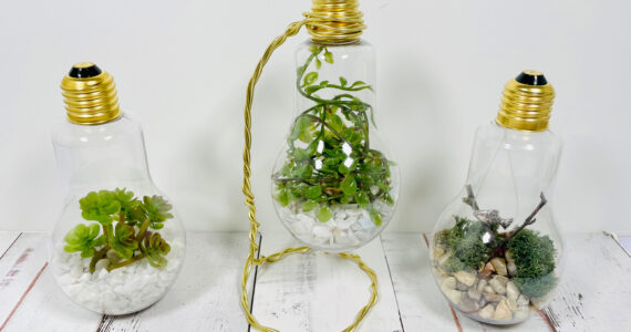 Idée de vase ampoule