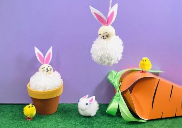 DIY enfant lapins de Pâques facile à réaliser avec vos petits artistes !