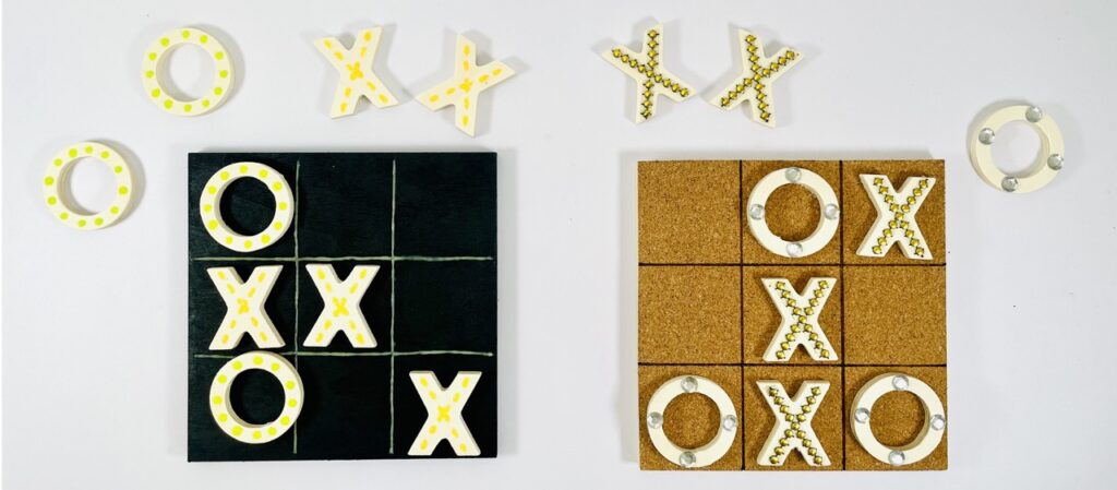 DIY jeu du morpion pour les enfants