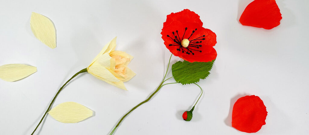 Fleurs crepon cover blog tuto fleurs en papier crépon