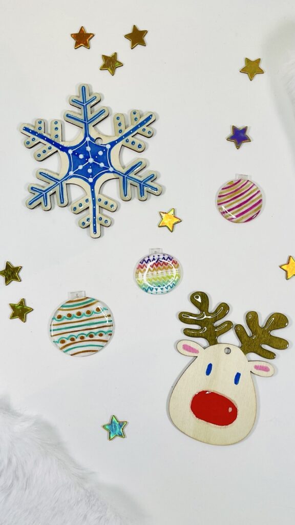 déco de Noël avec de la résine UV