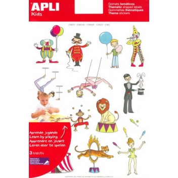 11434 - 8410782114345 - Apli Agipa - Gommettes - Le cirque x 45 - 5