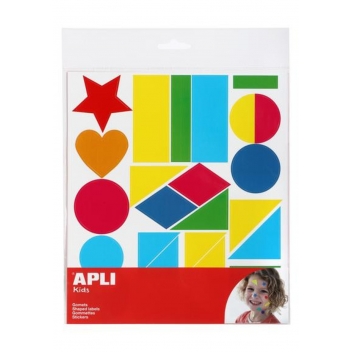 119560 - 3270241195606 - Apli Agipa - Gommettes permanentes MAXI Assortiment x 44