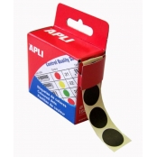 Gommette Pastille 1,5 cm Noir 150 pièces