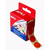 Gommette Pastille 1,5 cm Rouge 150 pièces
