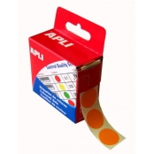 Gommette Pastille 1,5 cm Orange 150 pièces
