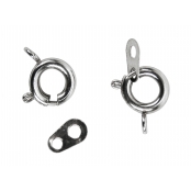 Fermoir ressort 16 mm Argenté 10 pièces