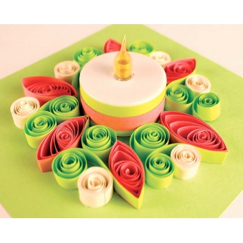 3969 - 3700443539699 - MegaCrea DIY - Kit Quilling 140 bandelettes 34x0,8 cm avec outil - 2