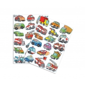 Gommettes voitures et camions de 2,2 à 4 cm 34 pièces
