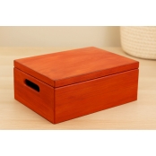 Boite rangement en bois 29,5 x 19 x 13 cm