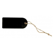 Etiquette Tags ardoise rectangle noir 7 cm 3 pièces