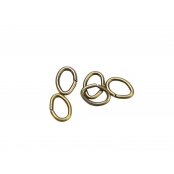 Anneaux brisés ovales 3 x 4 mm Laiton 100 pièces