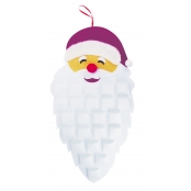 Calendrier de l\'Avent feutrine Père Noël 79x42 cm