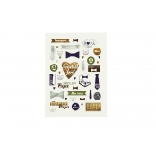 Sticker Super Papa avec foil 41 pièces