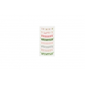 Sticker fanion Doré 8 x 2 cm 16 pièces