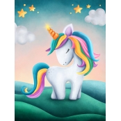 Kit diamond painting enfant Licorne 15 x 20 cm