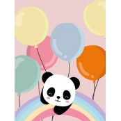 Kit diamond painting enfant Panda 15 x 20 cm
