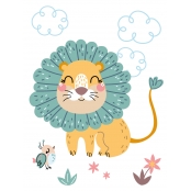 Kit diamond painting enfant Lion 15 x 20 cm