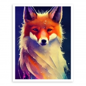 Kit diamond painting Renard 30 x 40 cm