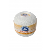 Fil à crocheter Babylo Gross. 30 - Col. Blanc -100 G