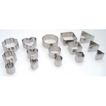 265028 - 3471052650289 - Graine créative - emporte-pièces métal Assortiment 15 pièces - 2
