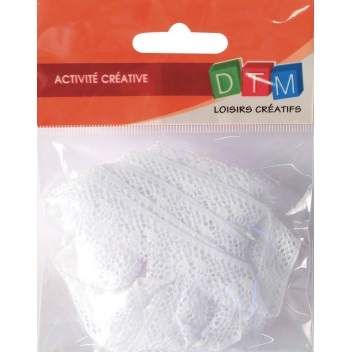 268461 - 3471052684611 - Graine créative - Ruban dentelle fleur Blanc 15 mm