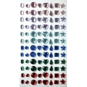 Strass époxy adhésif Style gemme 96 pièces
