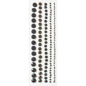 500482 - 3532435004829 - Graine créative - Bandes de strass adhésifs Marron 5 pièces - 2