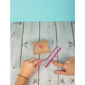 500485 - 3532435004850 - Graine créative - Bandes de strass adhésifs Rose 5 pièces - 3