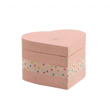 100750 - 3532431007503 - Graine créative - Boite Coeur en bois Fermeture Aimantée 9 cm - 2
