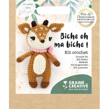 420220 - 3532434202202 - Graine créative - Kit Amigurumi crochet Oh ma biche - 8