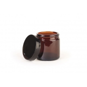 Pommadier 60 ml Verre Ambré + Couvercle