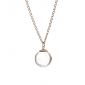 Pendentif Mini Boule en verre Or Rose 18mm