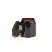 Pommadier 120ml Verre Ambré + Couvercle
