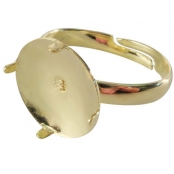 Bague à Picot à customiser Dorée 10 pièces
