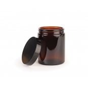 Pommadier 180 ml Verre Ambré + Couvercle