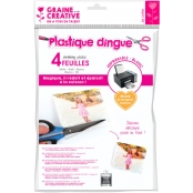Plastique Dingue A4 Blanc Imprimable 4 feuilles
