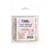 Perles en Bois Alphabet 1cm Trou 3mm 400 pièces