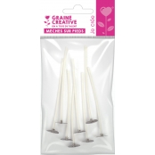 Mèches à Bougie 10cm 8 pièces
