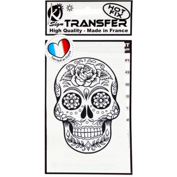 194590 - 3760131945904 - Graine créative - Transfert thermocollant Tête de mort 9 x 14,5 cm - France - 4