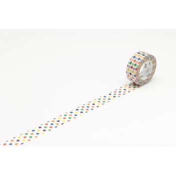 MT01KID02Z - 4971910192245 - Masking Tape (MT) - Masking Tape MT Kids 1,5 cm Pois multicolore - 2
