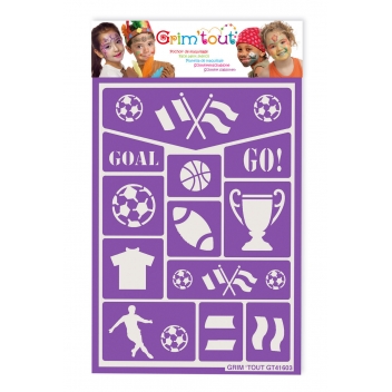 GT41603 - 3700010416033 - Grim\'tout - Pochoir de maquillage pour enfant Sport