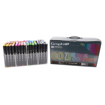 GI00800 - 3700010008009 - Graph\'it - Coffret Graph\'it 80 marqueurs - 3