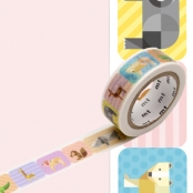 Masking Tape MT EX animaux gomettes